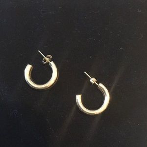 14K Yellow Gold Hoops